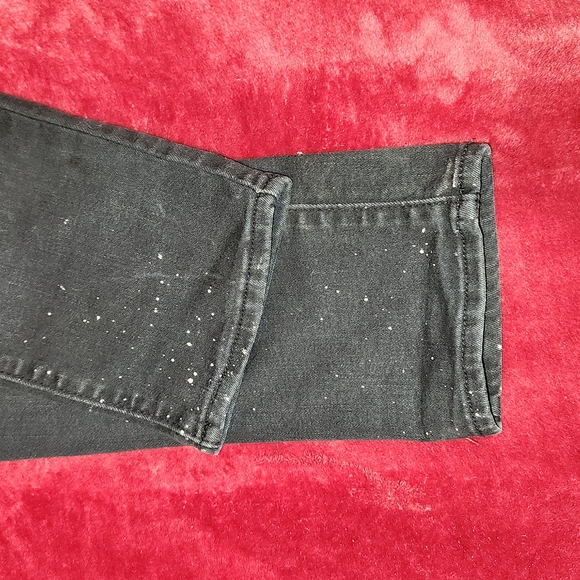 Levis Denim Jeans MidRise Slim Stretch Fit Dark Wash Black Denizem 26x28 - Picture 8 of 10